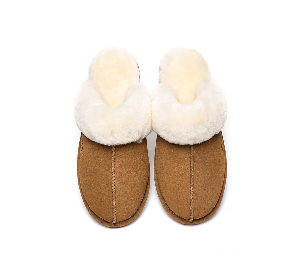 UGG Slippers - TA UGG Slippers,Australia Premium Sheepskin,Unisex Rosa Scuff