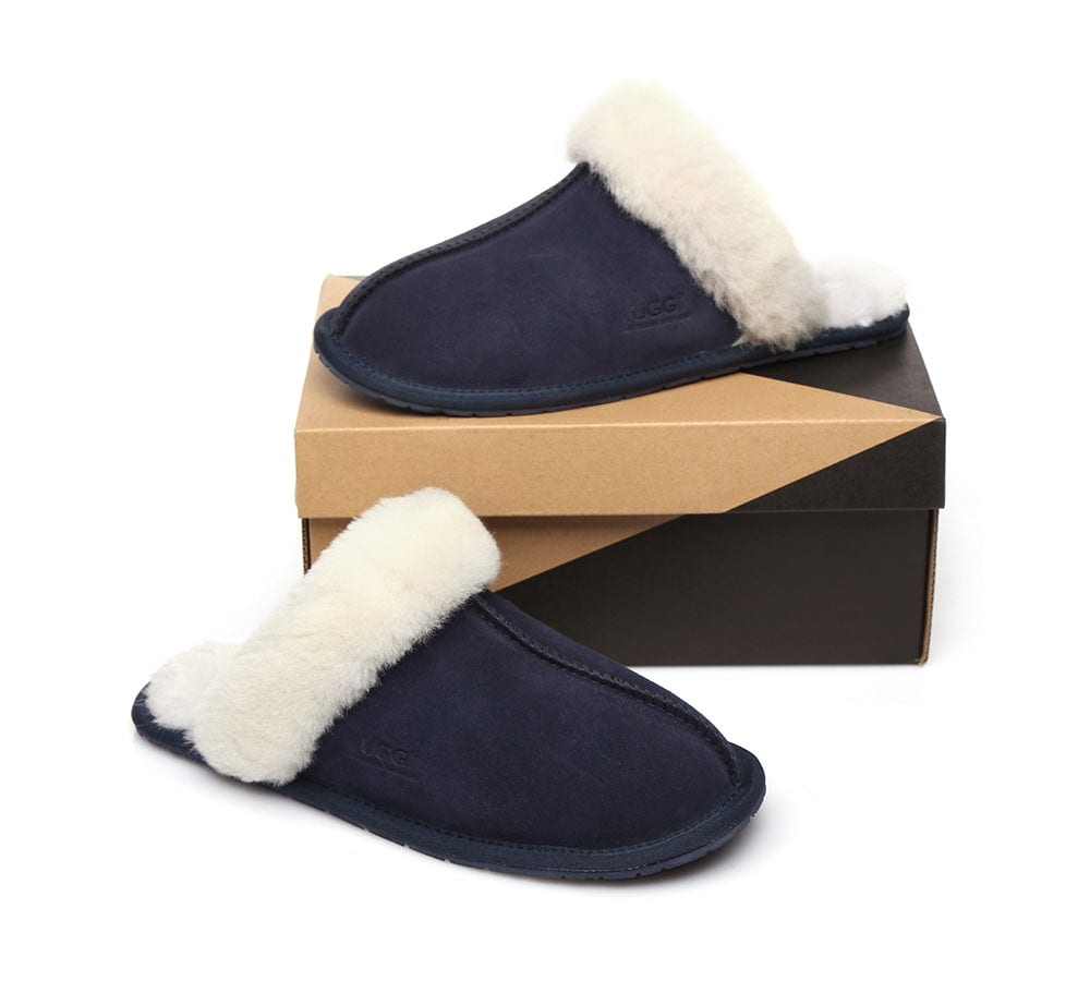 UGG Slippers - Ugg Slippers Australia Premium Sheepskin Unisex Scuff Rosa