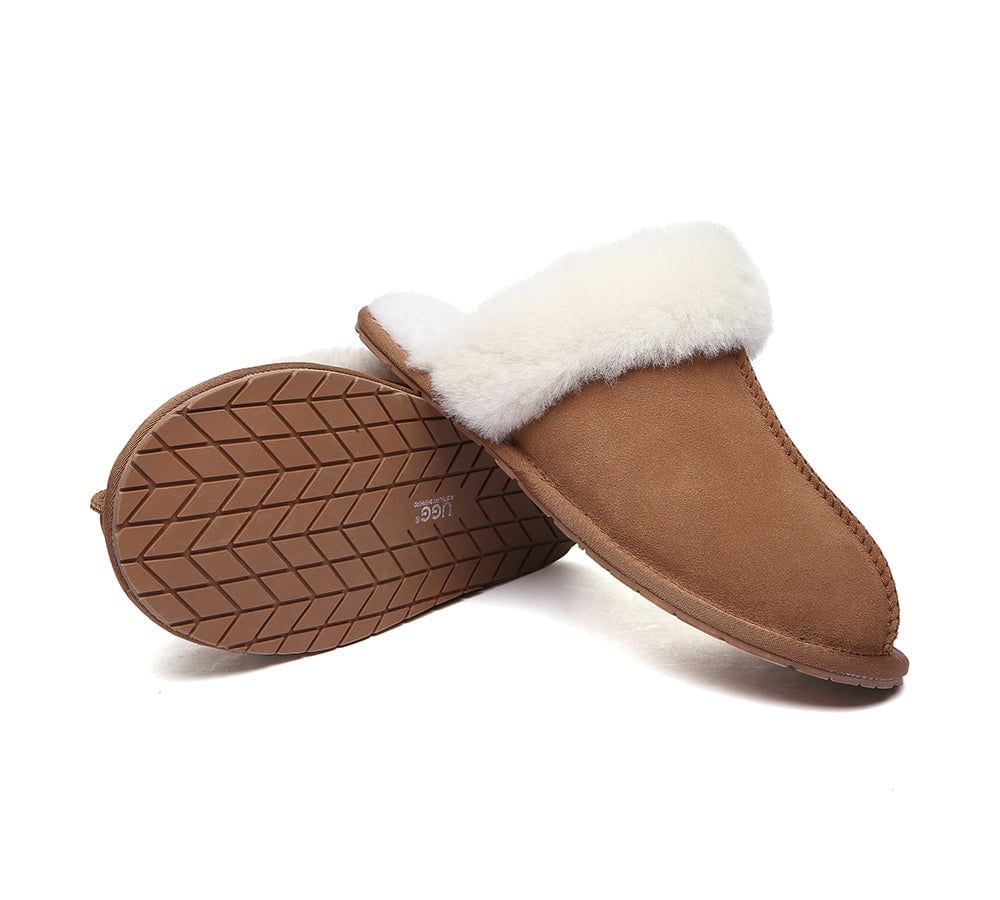 UGG Slippers - Ugg Slippers Australia Premium Sheepskin Unisex Scuff Rosa