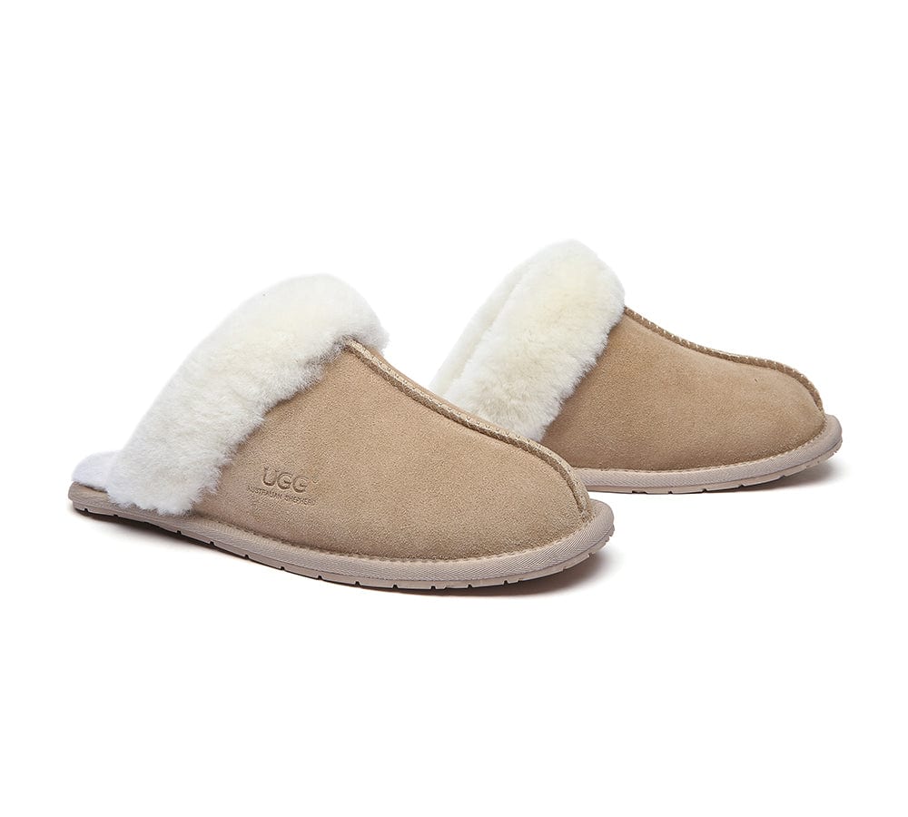 UGG Slippers - Ugg Slippers Australia Premium Sheepskin Unisex Scuff Rosa