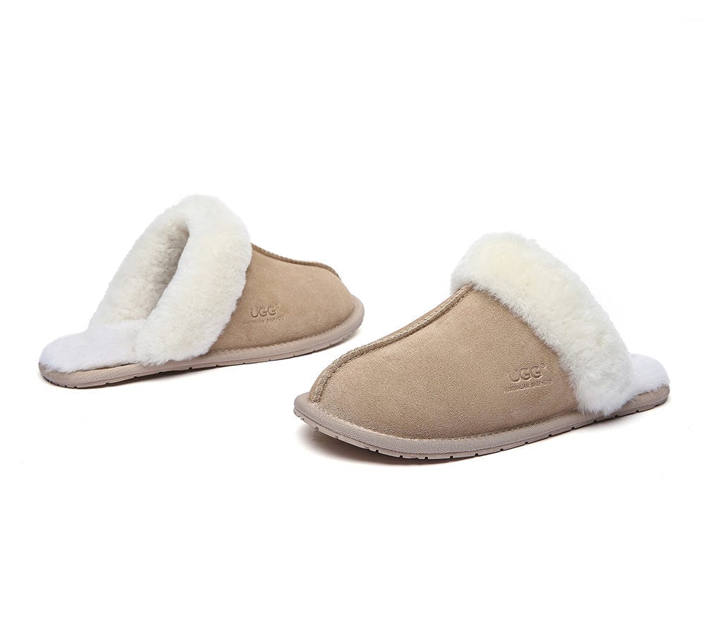 UGG Slippers - Ugg Slippers Australia Premium Sheepskin Unisex Scuff Rosa