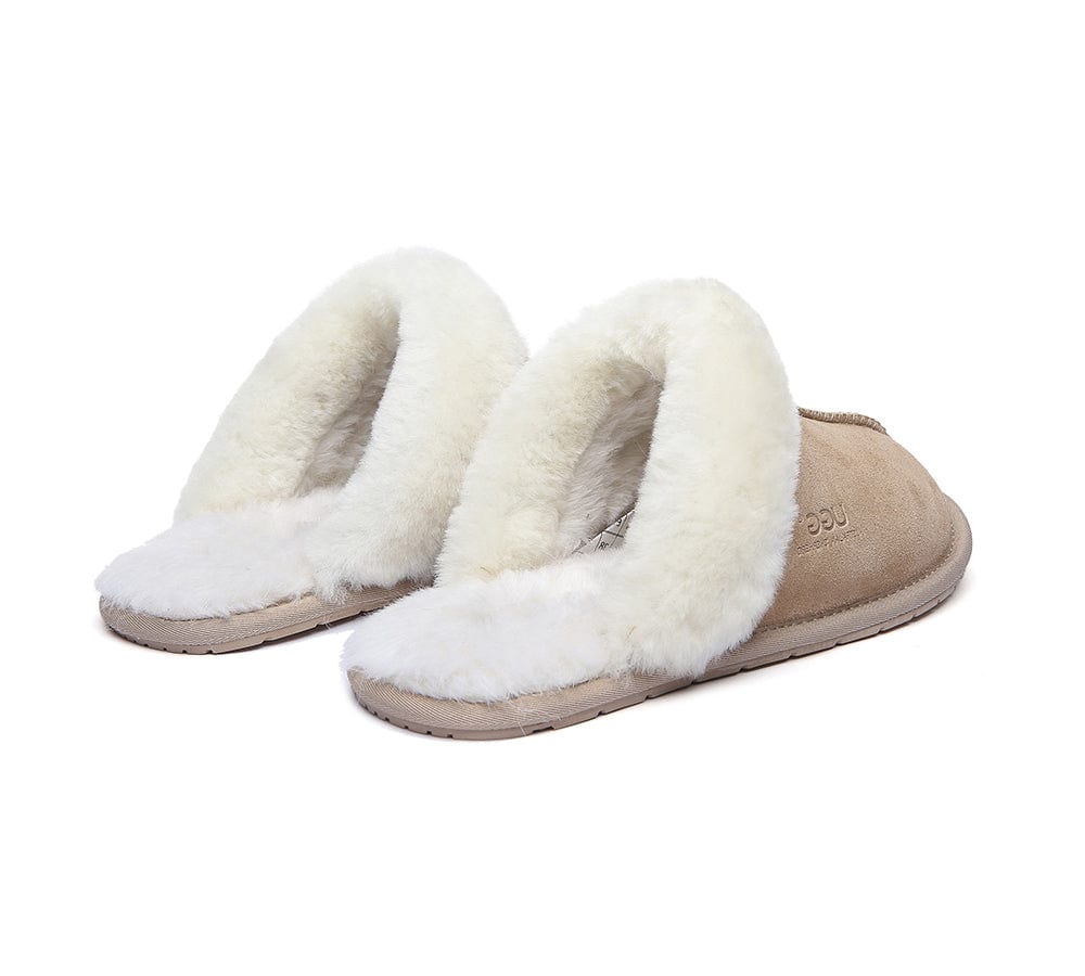 UGG Slippers - Ugg Slippers Australia Premium Sheepskin Unisex Scuff Rosa