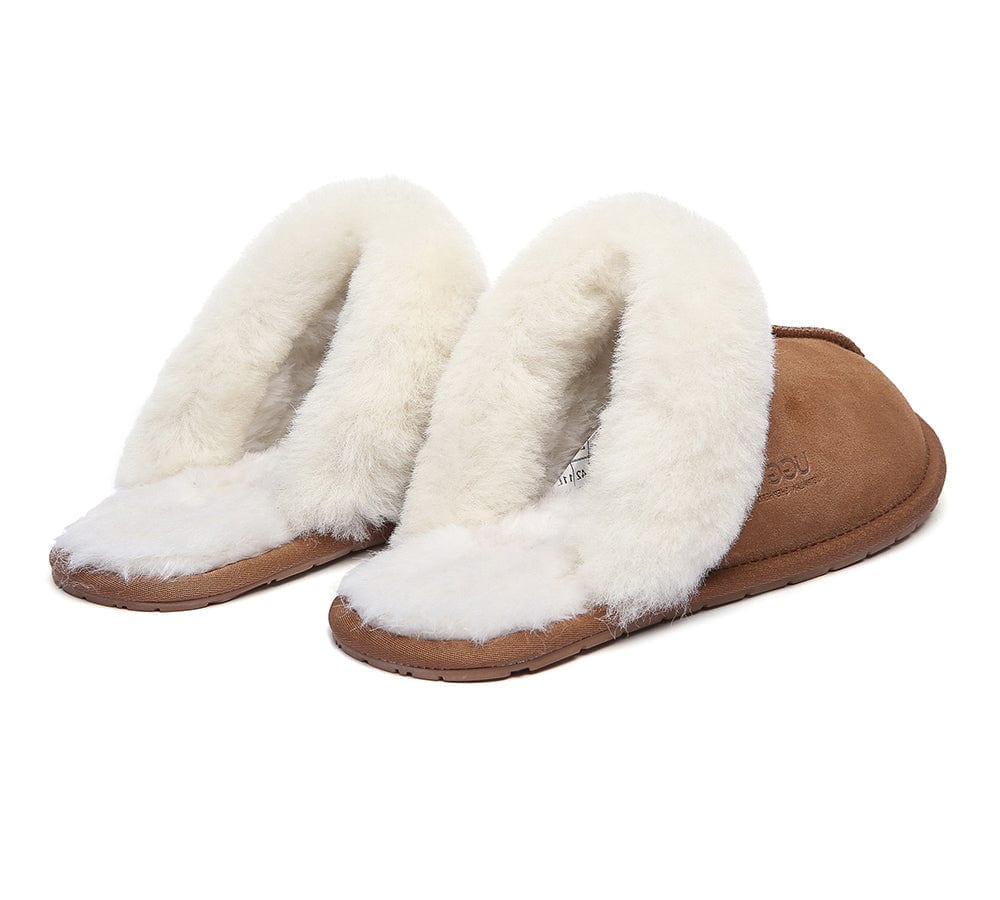 UGG Slippers - Ugg Slippers Australia Premium Sheepskin Unisex Scuff Rosa