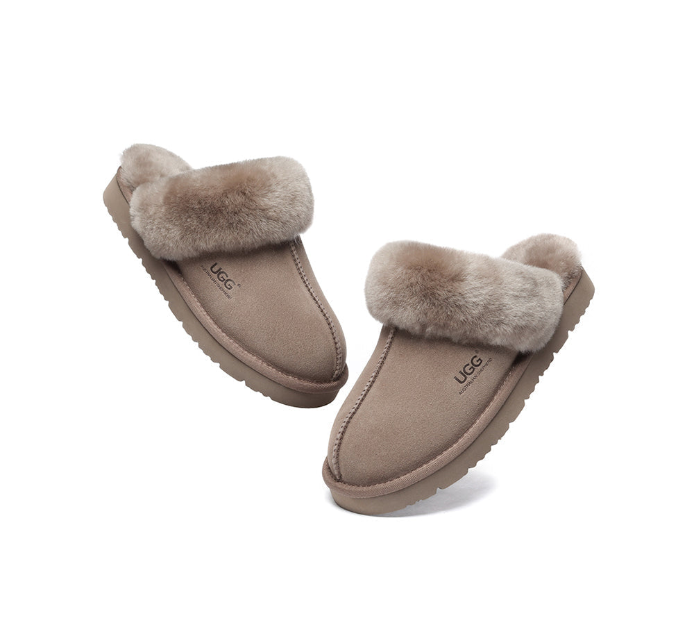 UGG Slippers - UGG Slippers Australia Premium Sheepskin Women Muffin Slipper Special