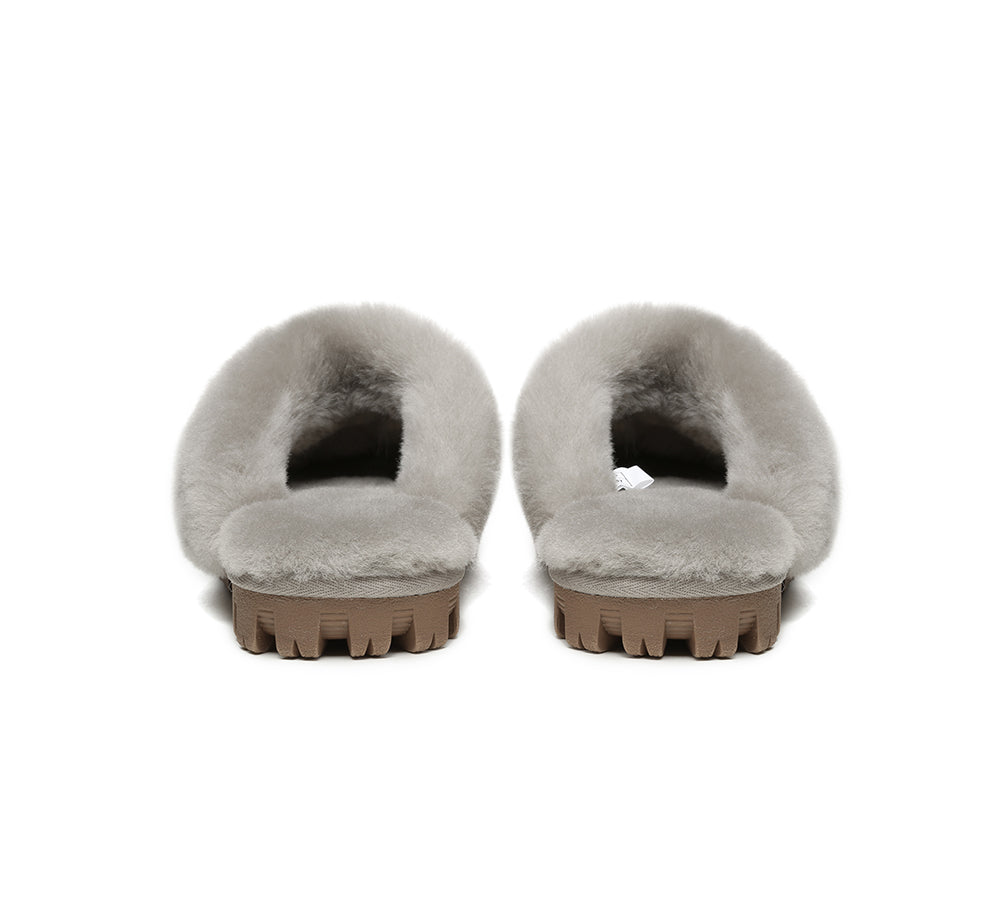 UGG Slippers - UGG Slippers Double Face Sheepskin Unisex Waffle Scuff