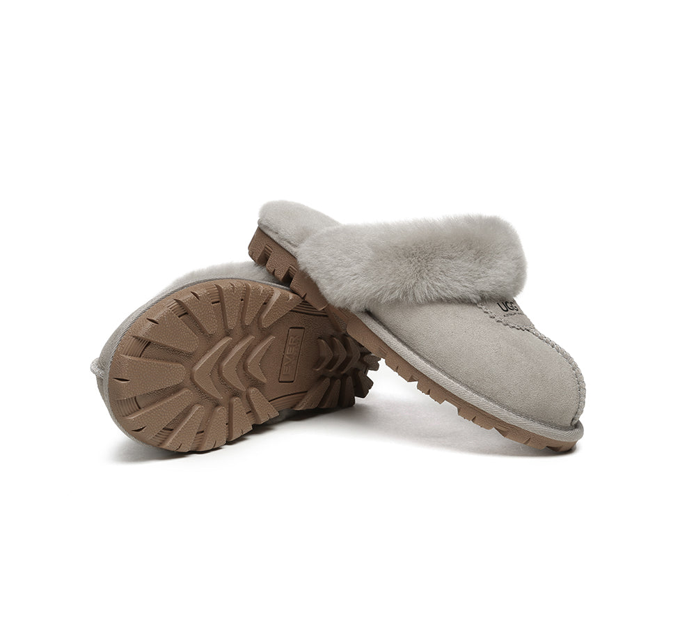 UGG Slippers - UGG Slippers Double Face Sheepskin Unisex Waffle Scuff