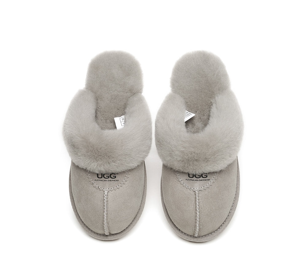 UGG Slippers - UGG Slippers Double Face Sheepskin Unisex Waffle Scuff