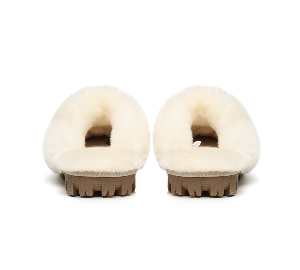 UGG Slippers - UGG Slippers Double Face Sheepskin Unisex Waffle Scuff