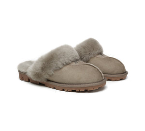 UGG Slippers - UGG Slippers Double Face Sheepskin Unisex Waffle Scuff