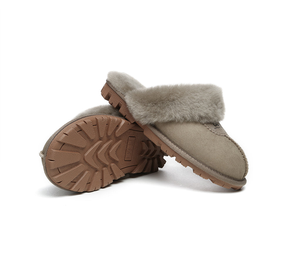 UGG Slippers - UGG Slippers Double Face Sheepskin Unisex Waffle Scuff