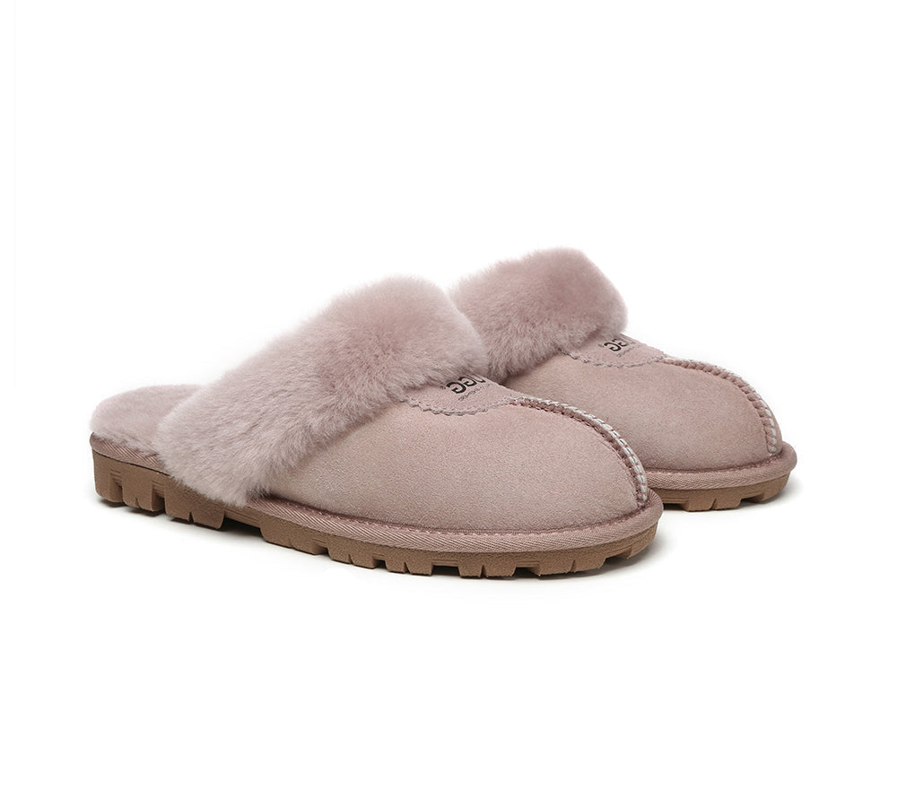 UGG Slippers - UGG Slippers Double Face Sheepskin Unisex Waffle Scuff