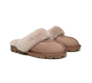 UGG Slippers - UGG Slippers Double Face Sheepskin Unisex Waffle Scuff