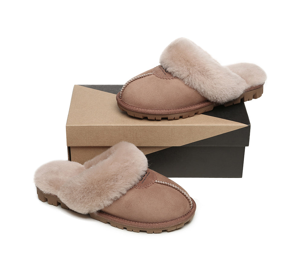 UGG Slippers - UGG Slippers Double Face Sheepskin Unisex Waffle Scuff