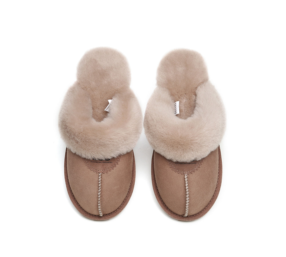 UGG Slippers - UGG Slippers Double Face Sheepskin Unisex Waffle Scuff