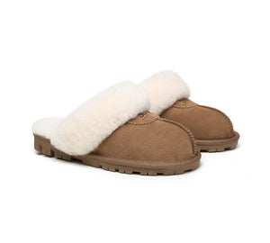 UGG Slippers - UGG Slippers Double Face Sheepskin Unisex Waffle Scuff