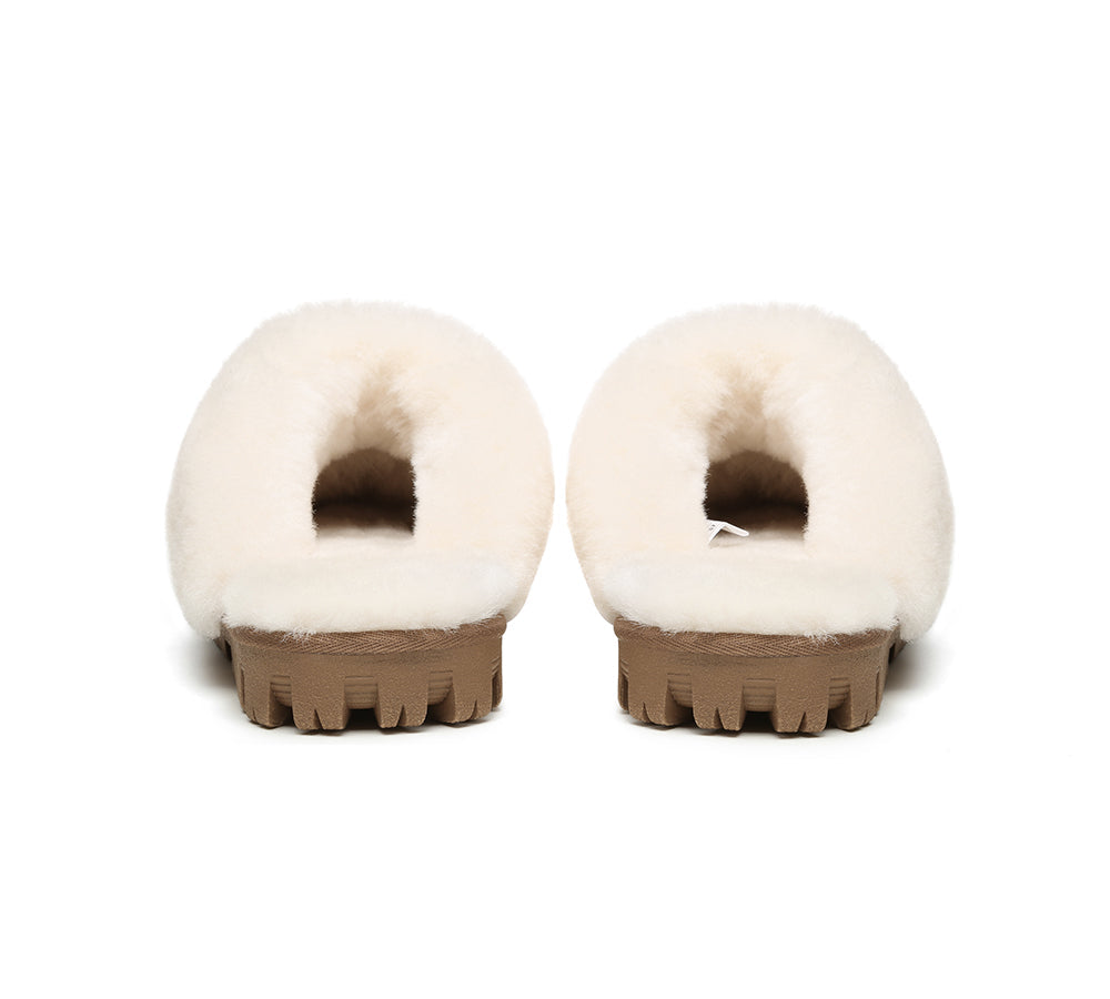 UGG Slippers - UGG Slippers Double Face Sheepskin Unisex Waffle Scuff