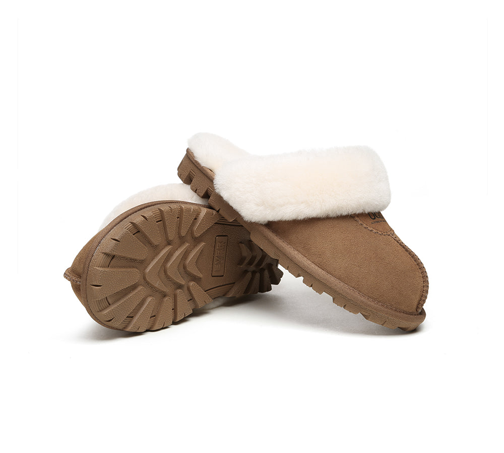 UGG Slippers - UGG Slippers Double Face Sheepskin Unisex Waffle Scuff