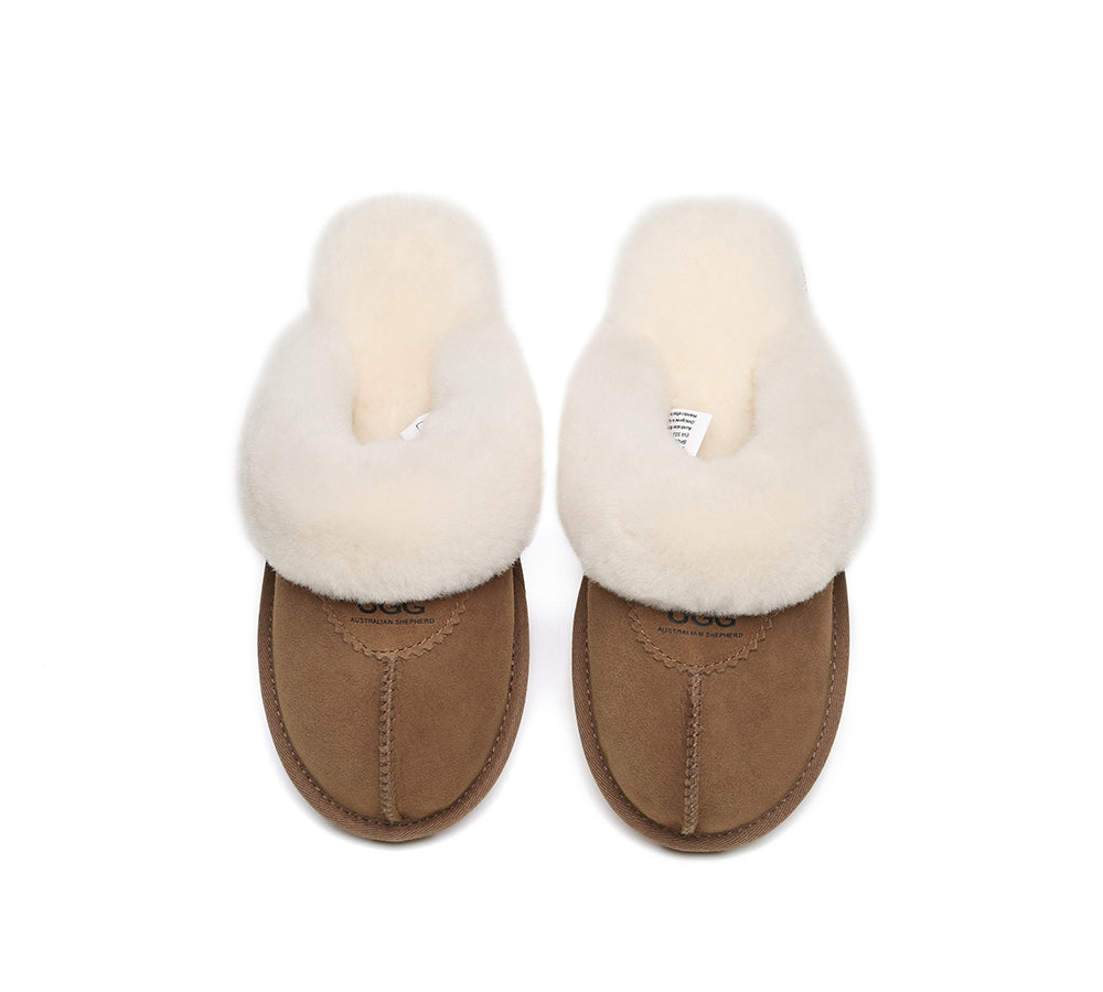 UGG Slippers - UGG Slippers Double Face Sheepskin Unisex Waffle Scuff