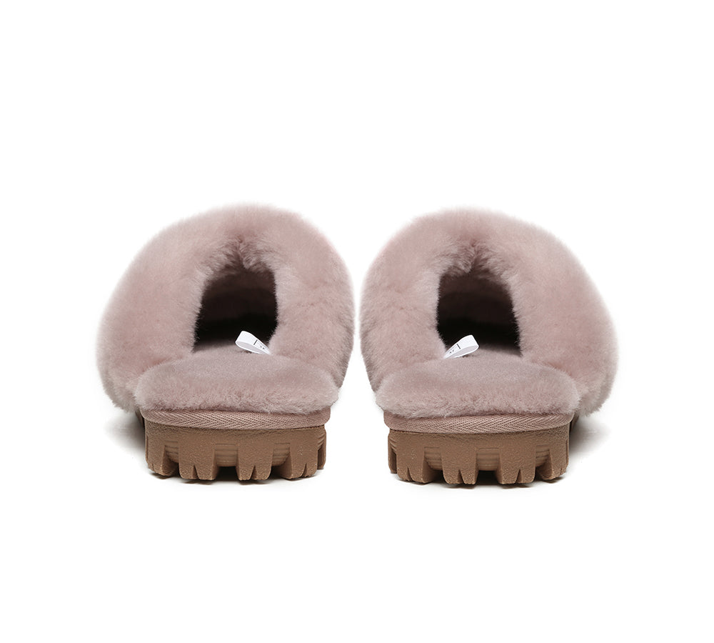 UGG Slippers - UGG Slippers Double Face Sheepskin Unisex Waffle Scuff