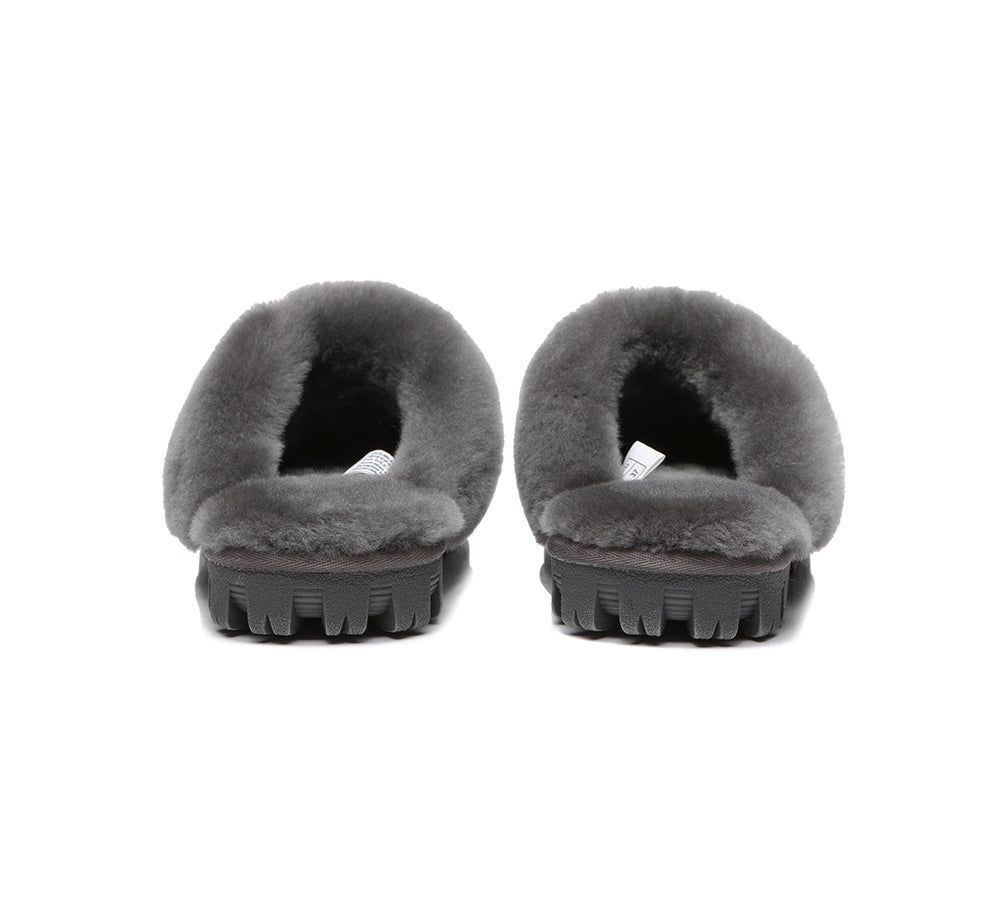 UGG Slippers - UGG Slippers Double Face Sheepskin Unisex Waffle Scuff