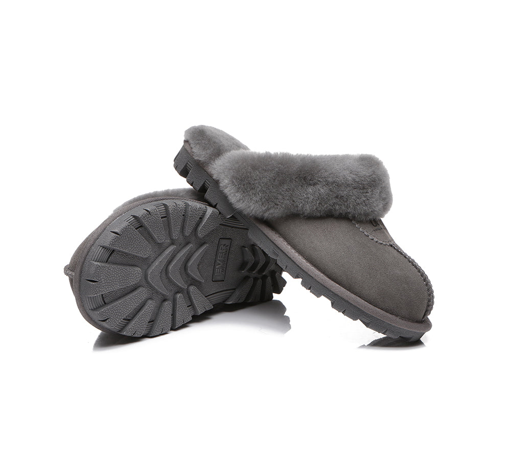 UGG Slippers - UGG Slippers Double Face Sheepskin Unisex Waffle Scuff