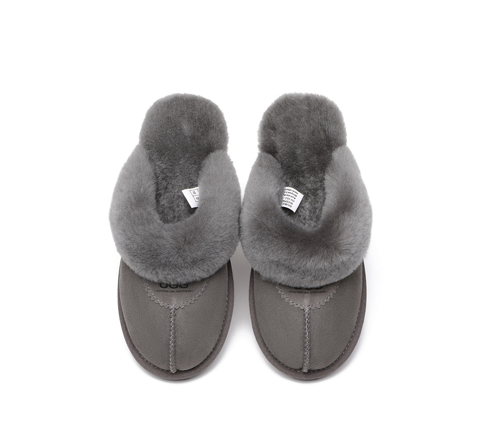 UGG Slippers - UGG Slippers Double Face Sheepskin Unisex Waffle Scuff