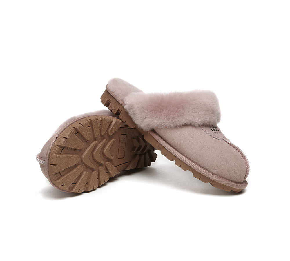 UGG Slippers - UGG Slippers Double Face Sheepskin Unisex Waffle Scuff