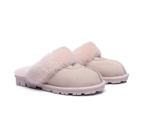 UGG Slippers - UGG Slippers Double Face Sheepskin Unisex Waffle Scuff