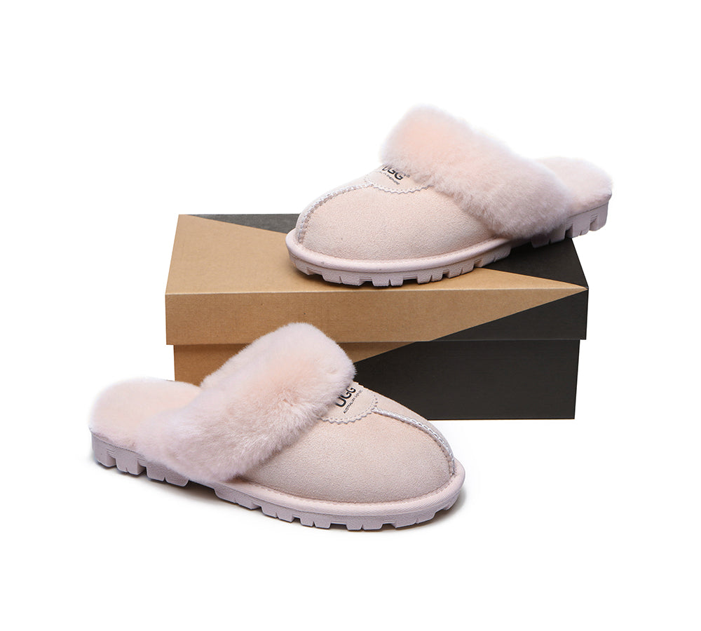 UGG Slippers - UGG Slippers Double Face Sheepskin Unisex Waffle Scuff