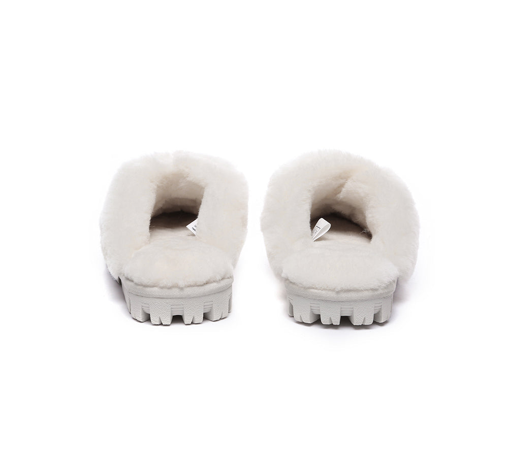 UGG Slippers - UGG Slippers Double Face Sheepskin Unisex Waffle Scuff