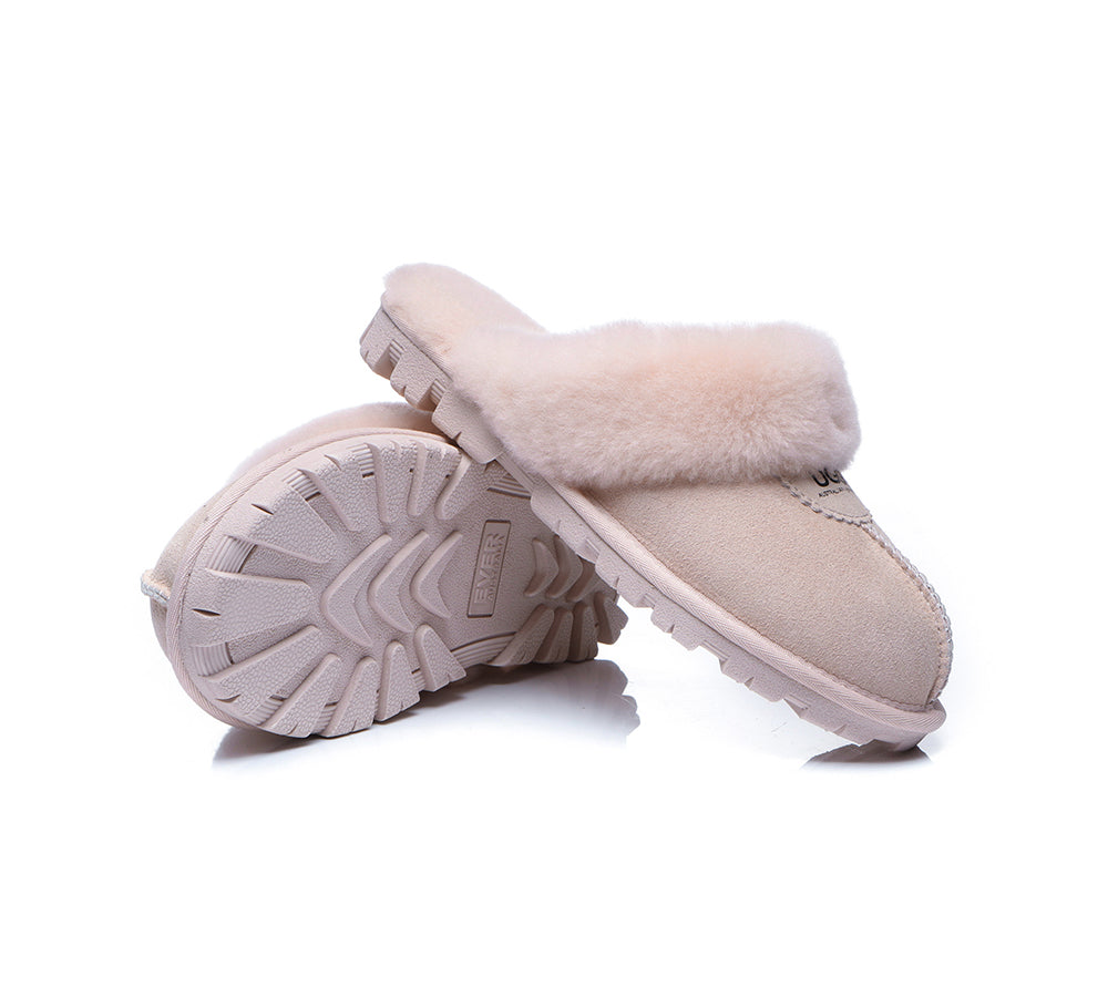 UGG Slippers - UGG Slippers Double Face Sheepskin Unisex Waffle Scuff