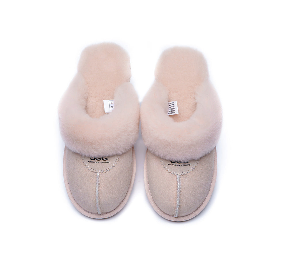 UGG Slippers - UGG Slippers Double Face Sheepskin Unisex Waffle Scuff