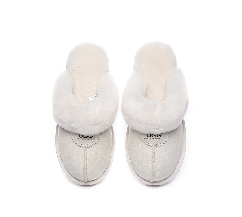 UGG Slippers - UGG Slippers Double Face Sheepskin Unisex Waffle Scuff