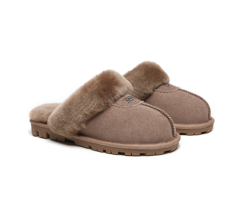 UGG Slippers - UGG Slippers Double Face Sheepskin Unisex Waffle Scuff