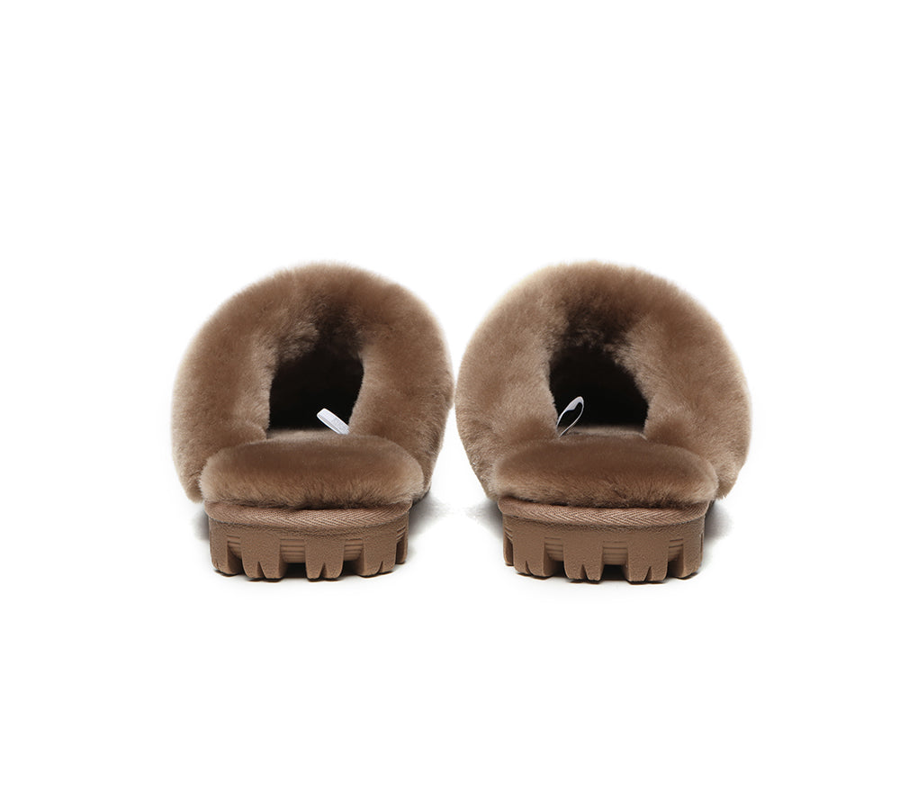 UGG Slippers - UGG Slippers Double Face Sheepskin Unisex Waffle Scuff