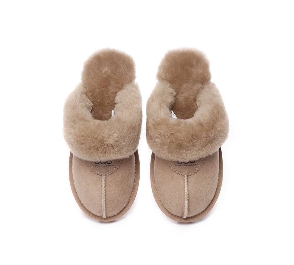 UGG Slippers - UGG Slippers Double Face Sheepskin Unisex Waffle Scuff