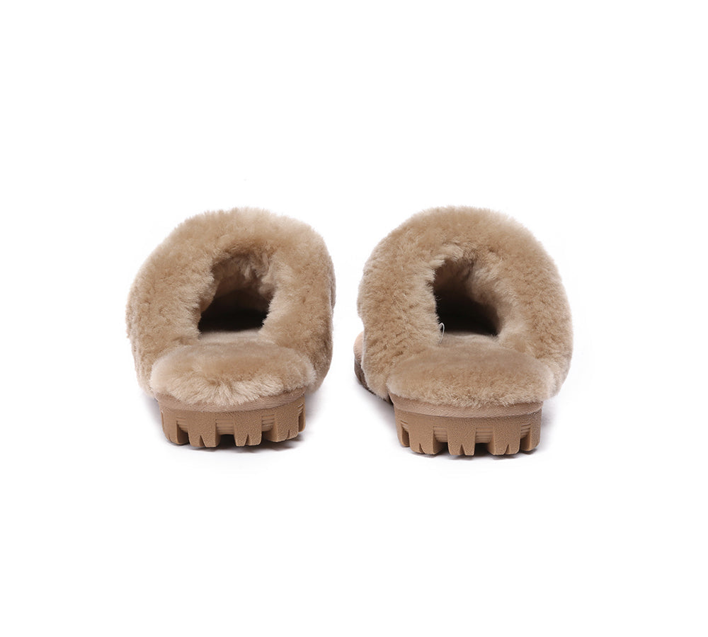 UGG Slippers - UGG Slippers Double Face Sheepskin Unisex Waffle Scuff