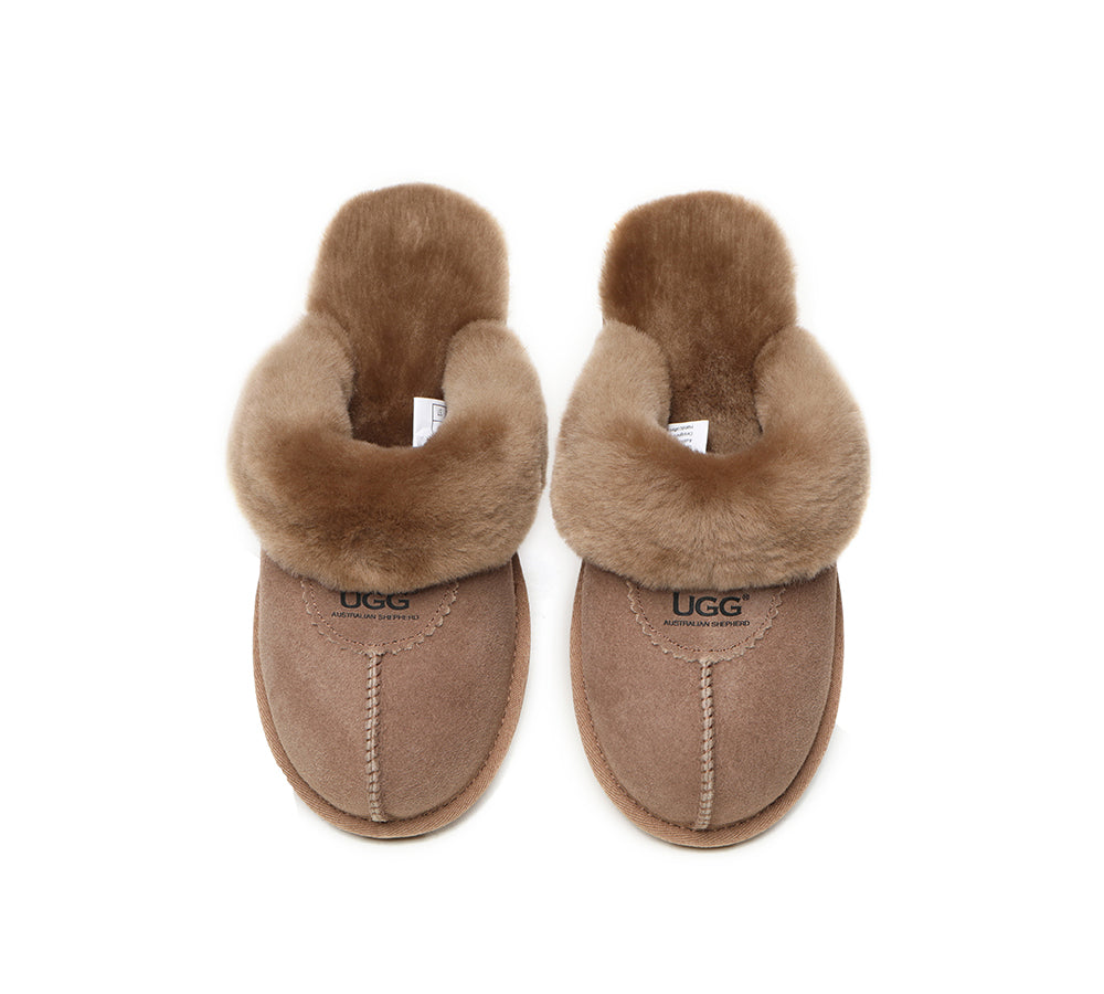 UGG Slippers - UGG Slippers Double Face Sheepskin Unisex Waffle Scuff