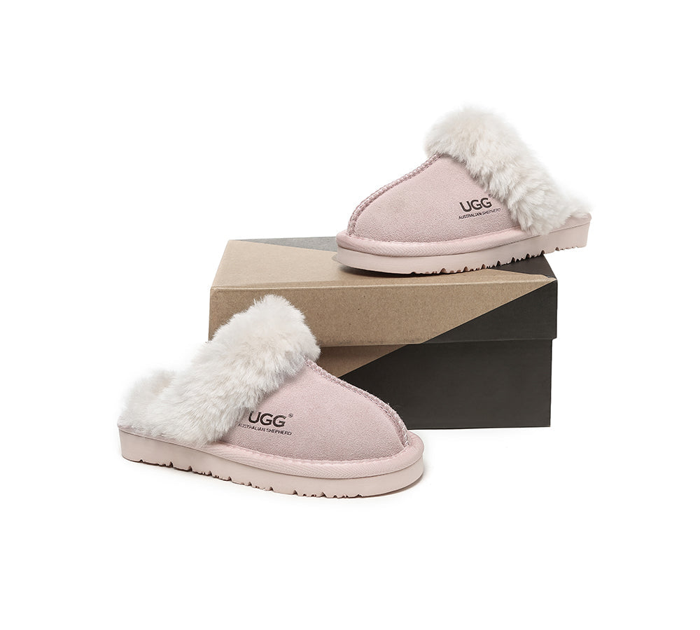 UGG Slippers - UGG Slippers Kids Australian Sheepskin Wool Muffin