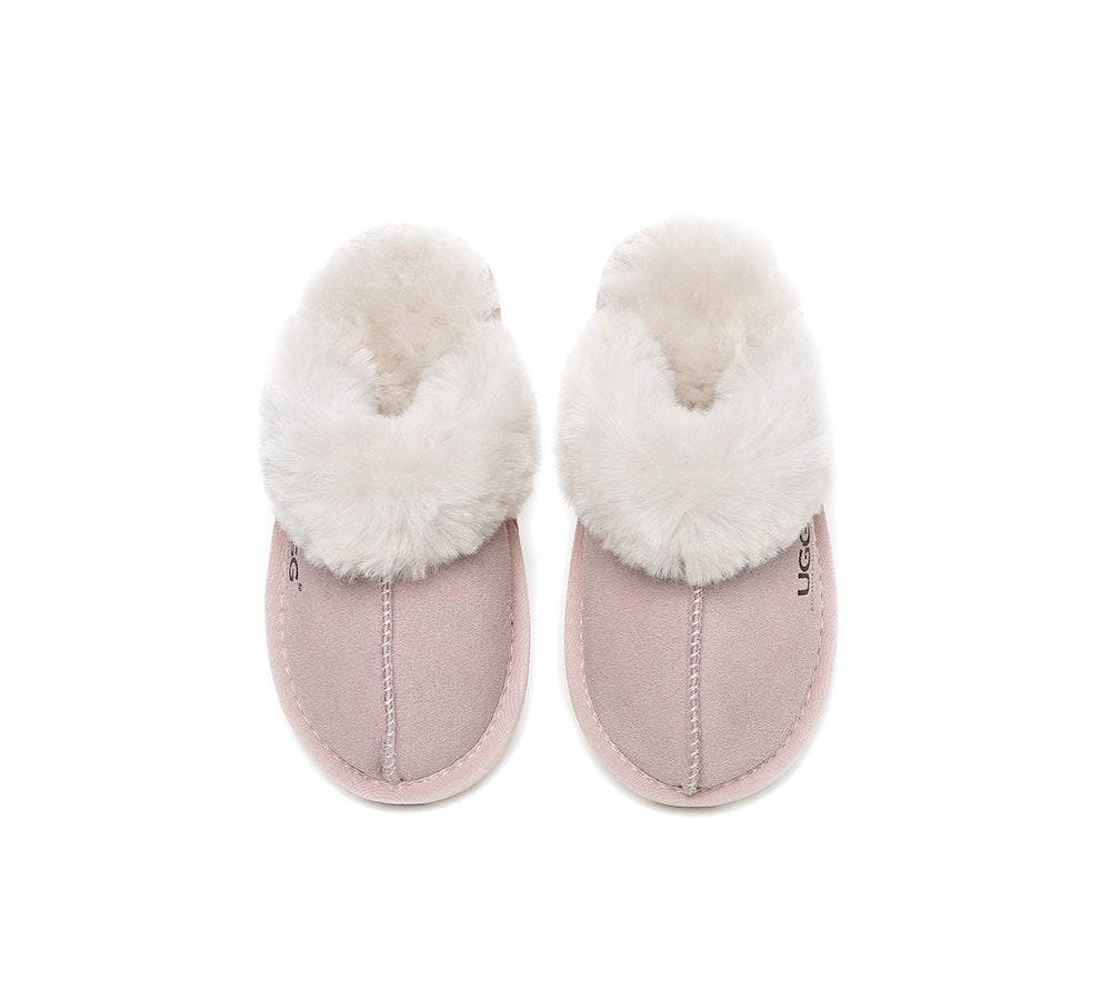 UGG Slippers - UGG Slippers Kids Australian Sheepskin Wool Muffin