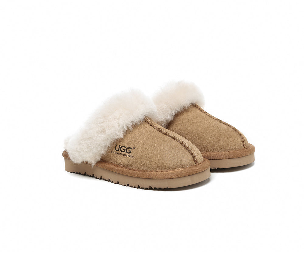 UGG Slippers - UGG Slippers Kids Australian Sheepskin Wool Muffin