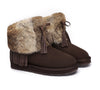 Urban UGG® Sheepskin Ankle Fur Top Women Boots Urban Foxy - UGG Boots - Chocolate - AU Ladies 4 / AU Men 2 / EU 35 - Uggoutlet