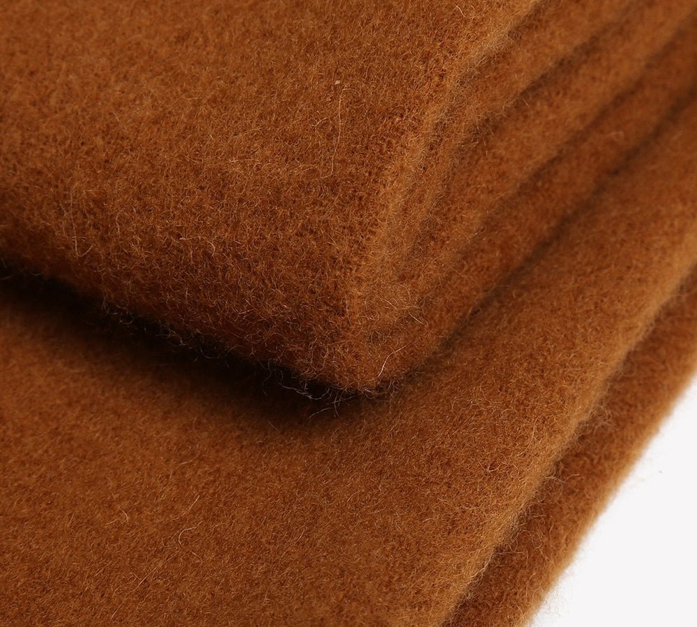 Urban UGG® Urban 100% Wool Scarf Plain Color - Scarf - Camel - One Size - Uggoutlet