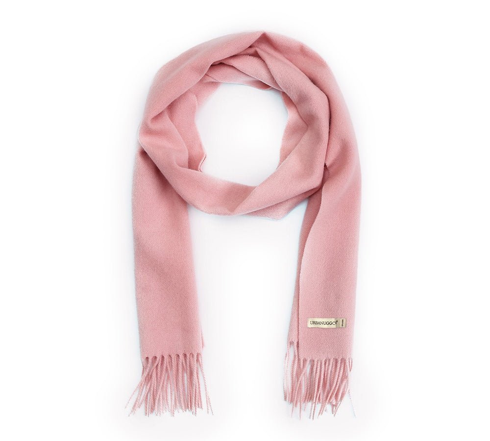 Urban UGG® Urban 100% Wool Scarf Plain Color - Scarf - Light Pink - One Size - Uggoutlet