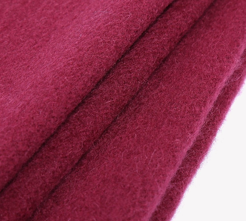 Urban UGG® Urban 100% Wool Scarf Plain Color - Scarf - Wine - One Size - Uggoutlet